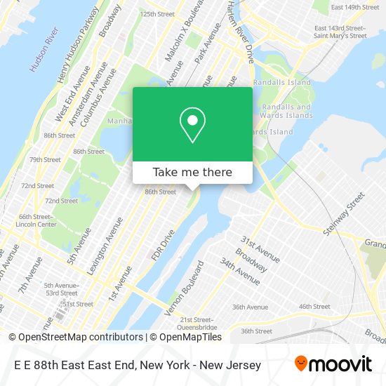 Mapa de E E 88th East East End