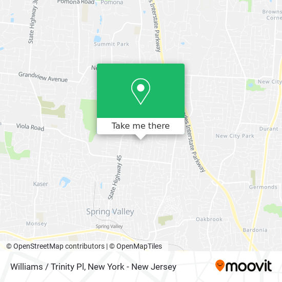 Mapa de Williams / Trinity Pl