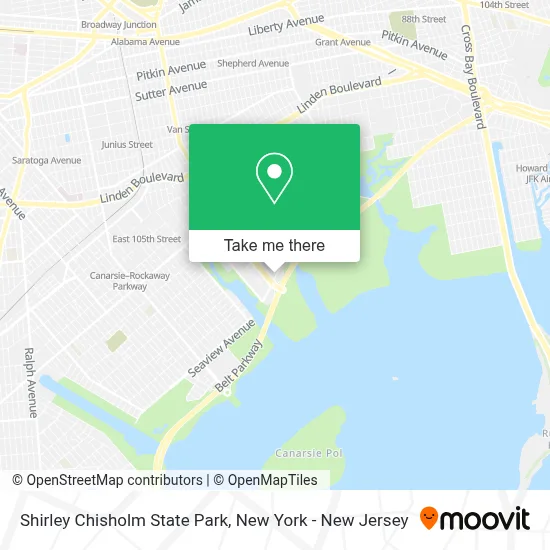 Shirley Chisholm State Park map