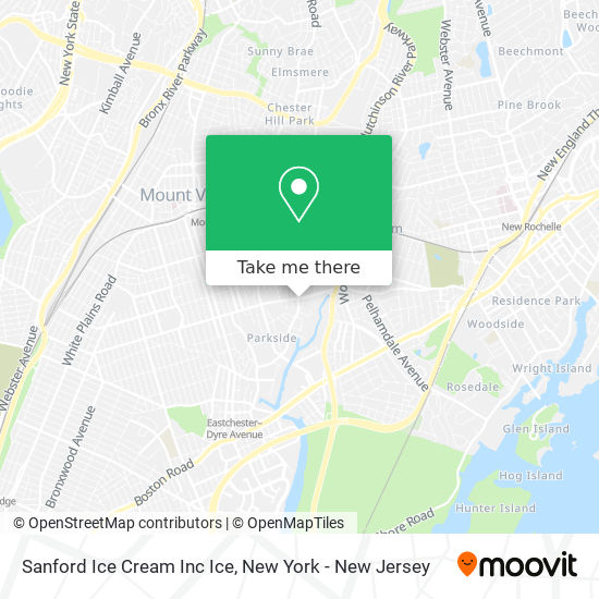 Sanford Ice Cream Inc Ice map