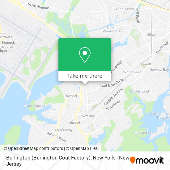 Burlington (Burlington Coat Factory) map