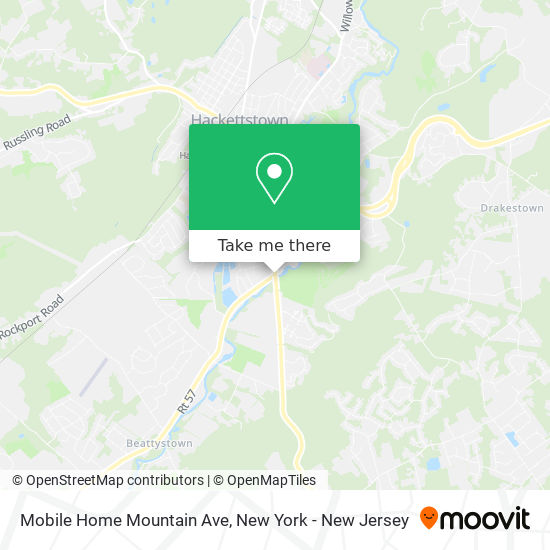 Mobile Home Mountain Ave map
