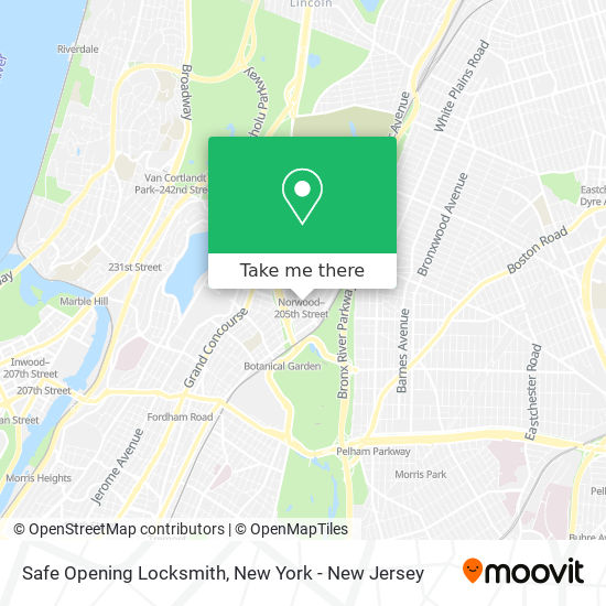 Safe Opening Locksmith map