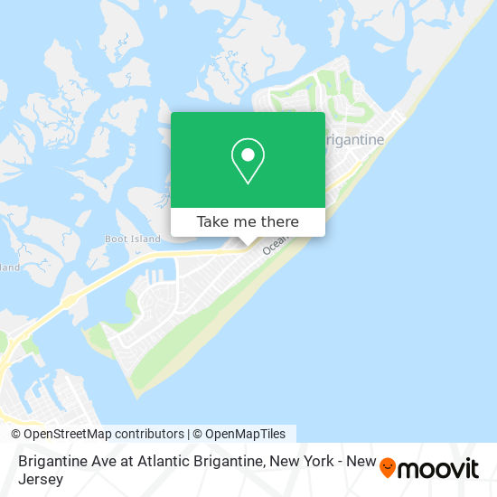 Brigantine Ave at Atlantic Brigantine map