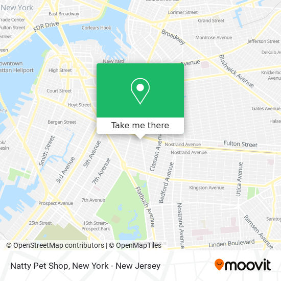Mapa de Natty Pet Shop