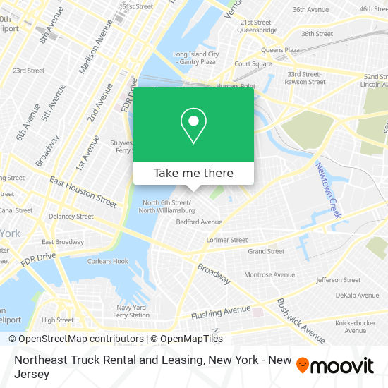 Northeast Truck Rental and Leasing map