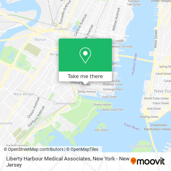 Liberty Harbour Medical Associates map