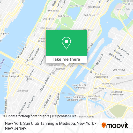 Mapa de New York Sun Club Tanning & Medispa