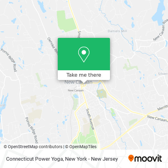 Connecticut Power Yoga map