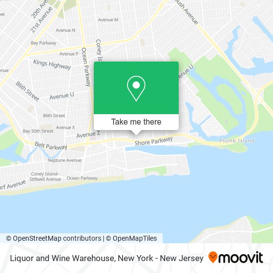Liquor and Wine Warehouse map