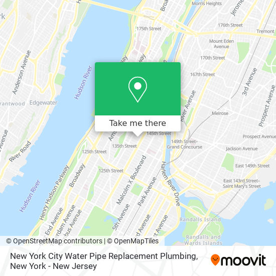 New York City Water Pipe Replacement Plumbing map