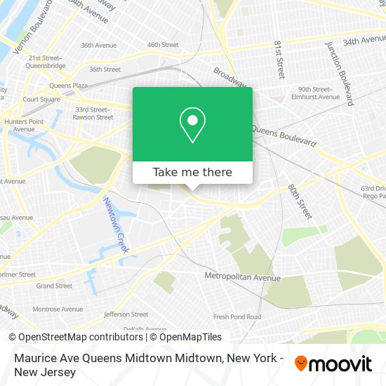 Maurice Ave Queens Midtown Midtown map