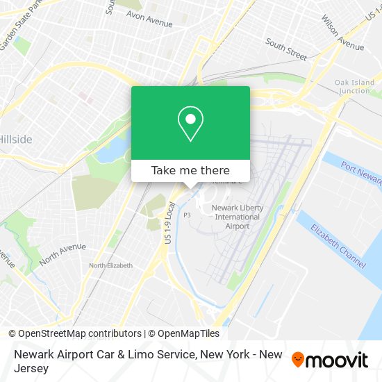 Newark Airport Car & Limo Service map