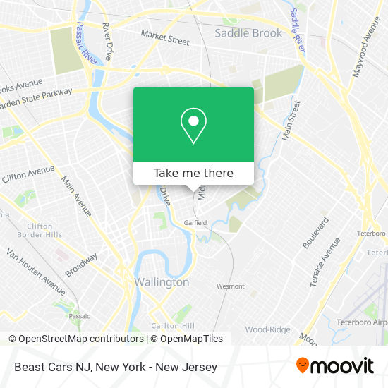 Beast Cars NJ map