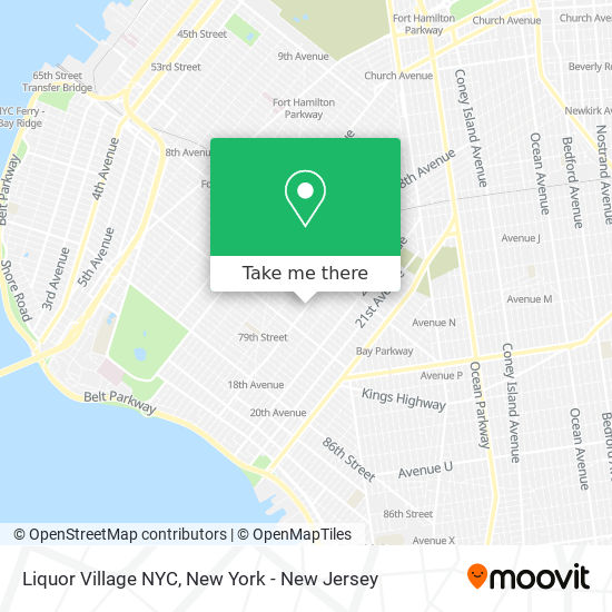 Liquor Village NYC map