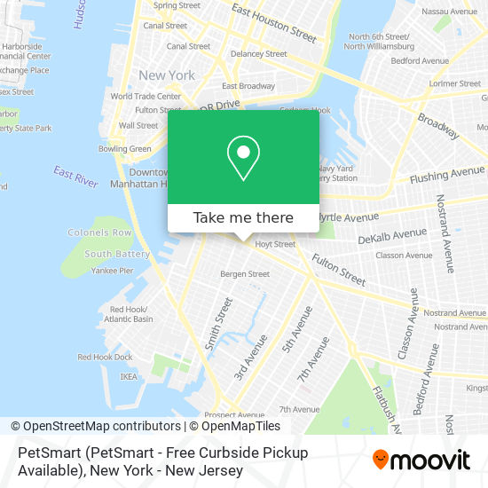 Mapa de PetSmart (PetSmart - Free Curbside Pickup Available)