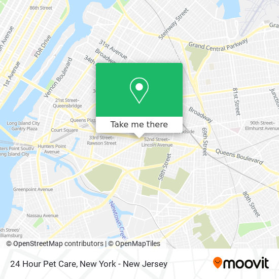 24 Hour Pet Care map