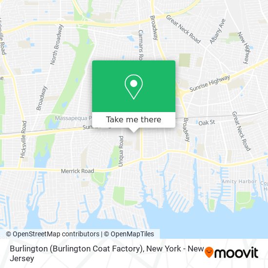 Burlington (Burlington Coat Factory) map
