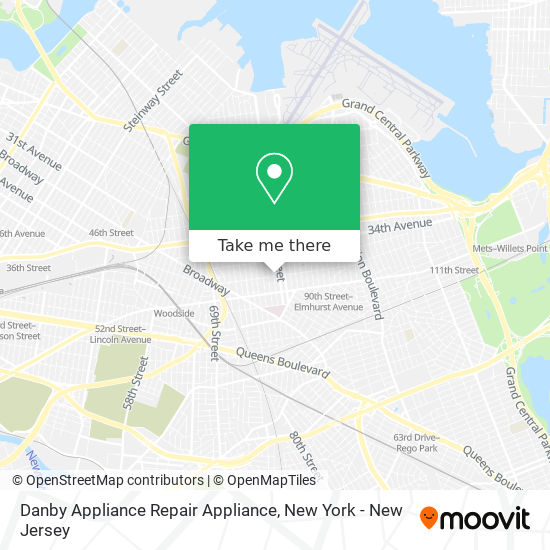 Mapa de Danby Appliance Repair Appliance