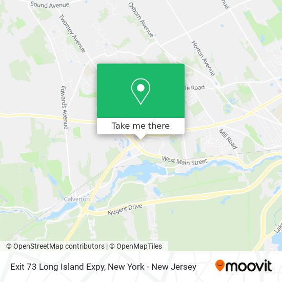 Exit 73 Long Island Expy map