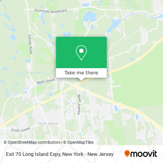 Mapa de Exit 70 Long Island Expy
