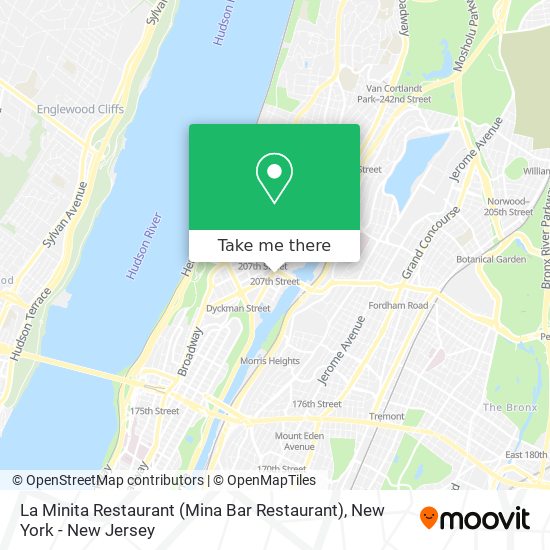 Mapa de La Minita Restaurant (Mina Bar Restaurant)