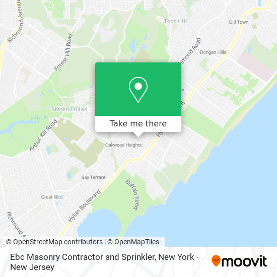 Ebc Masonry Contractor and Sprinkler map