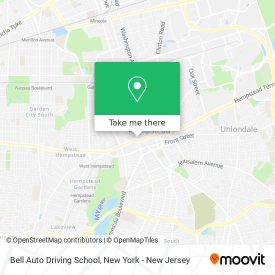 Bell Auto Driving School map