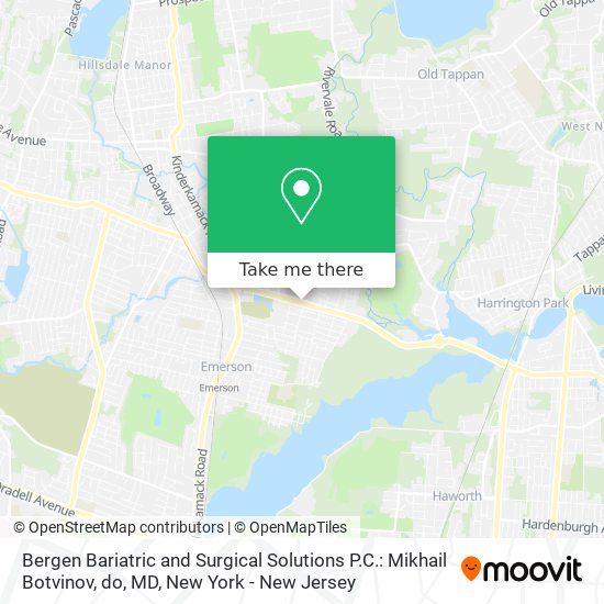 Bergen Bariatric and Surgical Solutions P.C.: Mikhail Botvinov, do, MD map