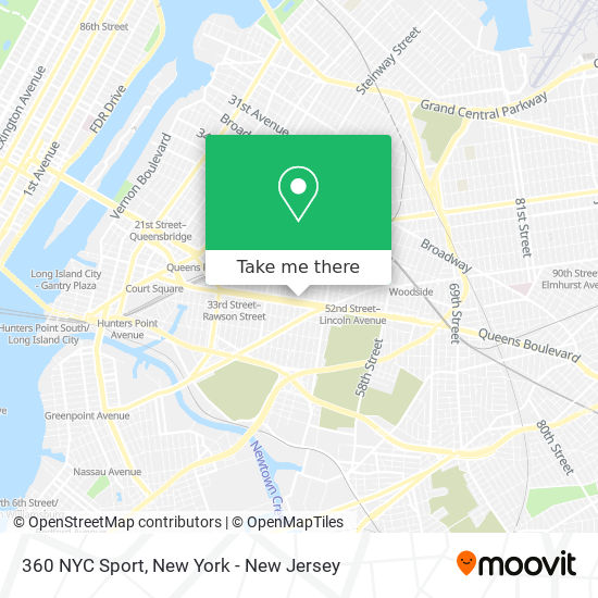 Mapa de 360 NYC Sport
