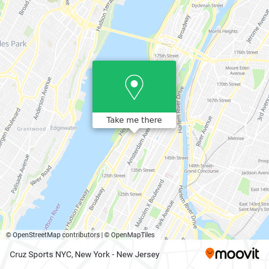 Cruz Sports NYC map