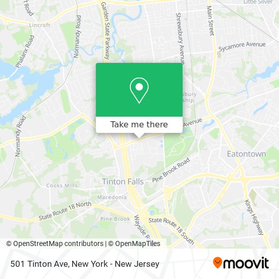 Mapa de 501 Tinton Ave