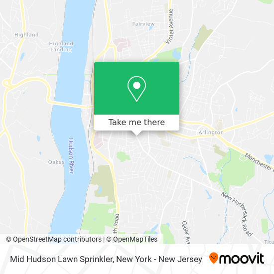 Mapa de Mid Hudson Lawn Sprinkler