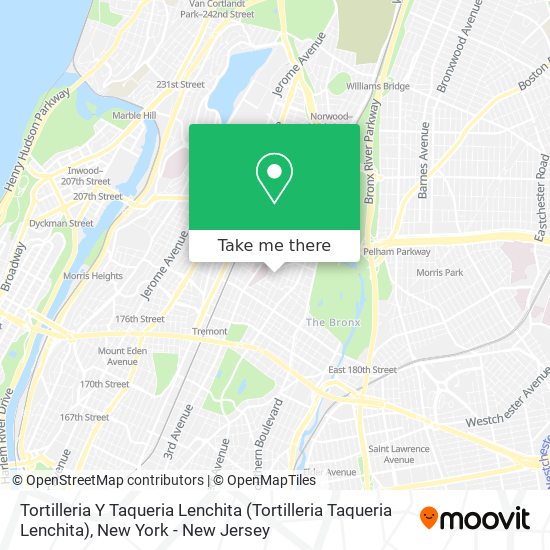 Mapa de Tortilleria Y Taqueria Lenchita