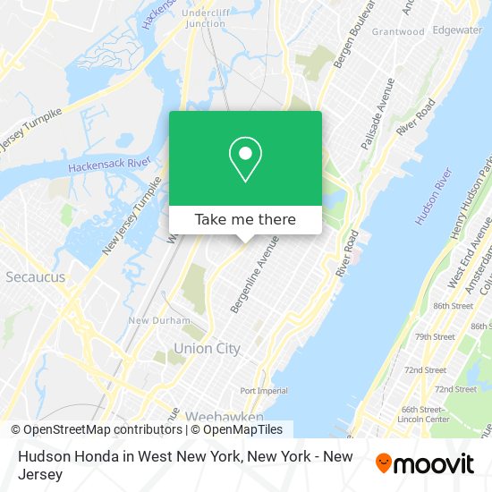 Mapa de Hudson Honda in West New York