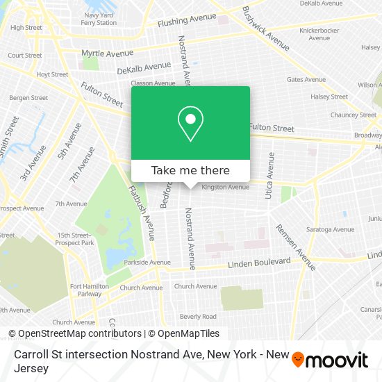 Mapa de Carroll St intersection Nostrand Ave