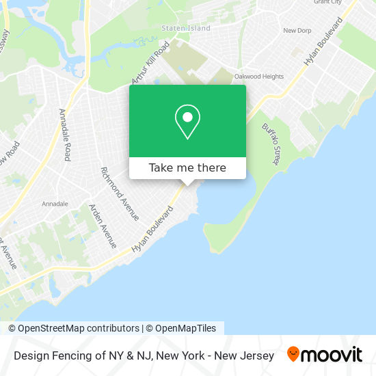 Mapa de Design Fencing of NY & NJ