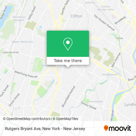Mapa de Rutgers Bryant Ave