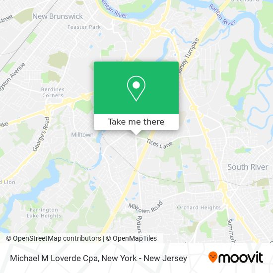 Michael M Loverde Cpa map
