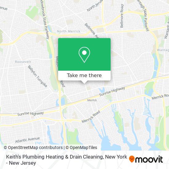 Keith's Plumbing Heating & Drain Cleaning map