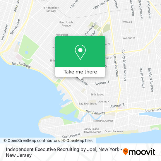 Independent Executive Recruiting by Joel map
