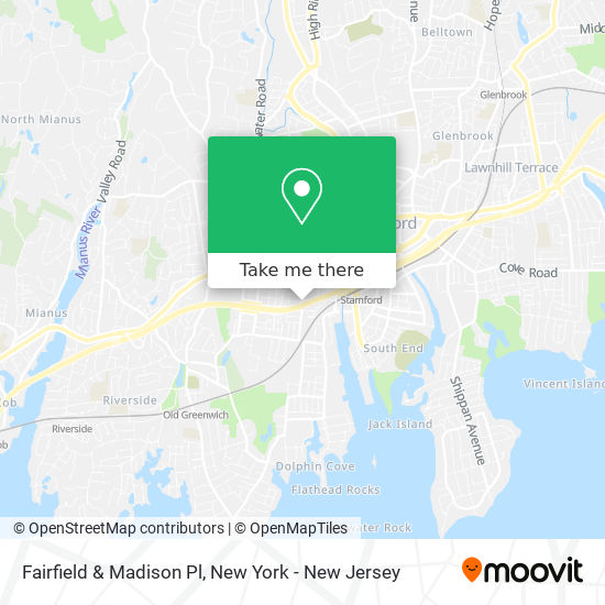 Fairfield & Madison Pl map