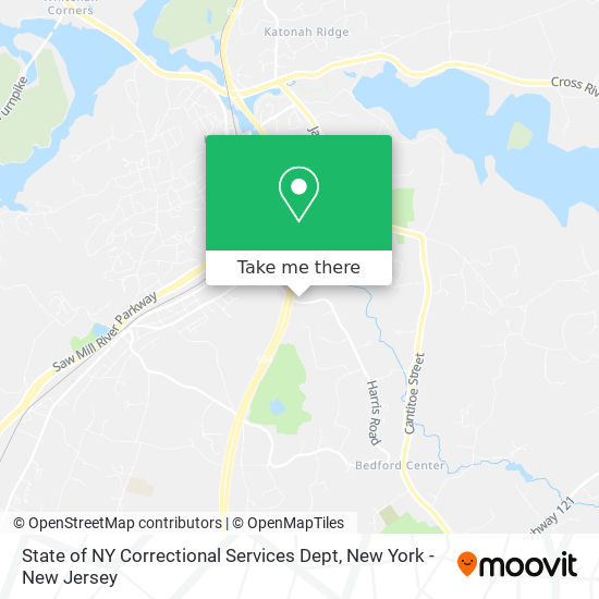 State of NY Correctional Services Dept map