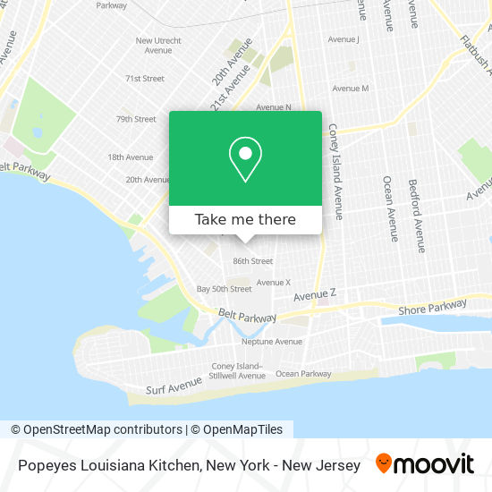 Popeyes Louisiana Kitchen map