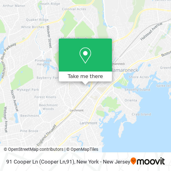 Mapa de 91 Cooper Ln (Cooper Ln,91)