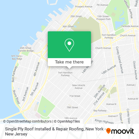 Mapa de Single Ply Roof Installed & Repair Roofing