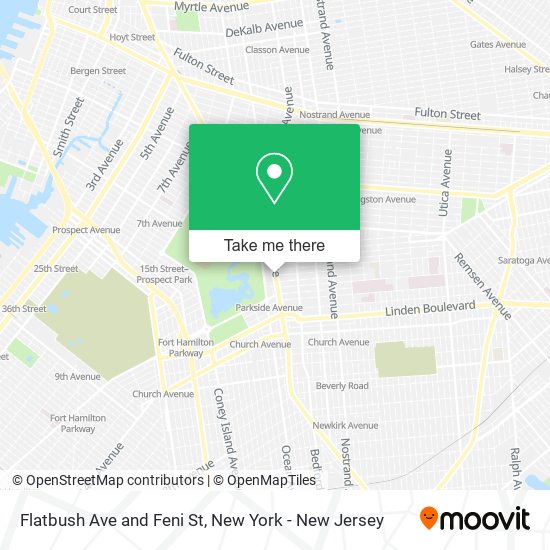 Mapa de Flatbush Ave and Feni St