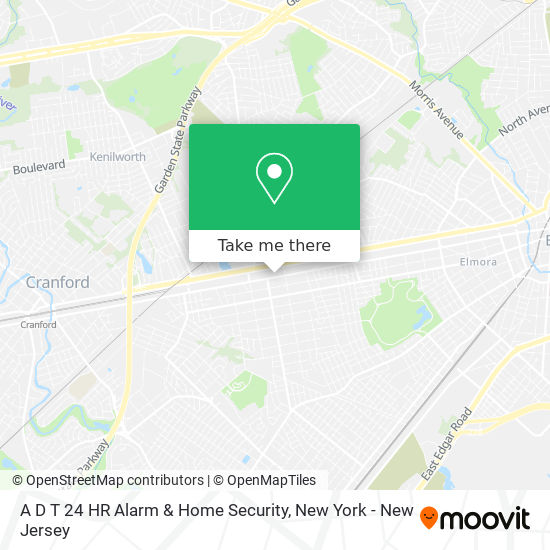 Mapa de A D T 24 HR Alarm & Home Security