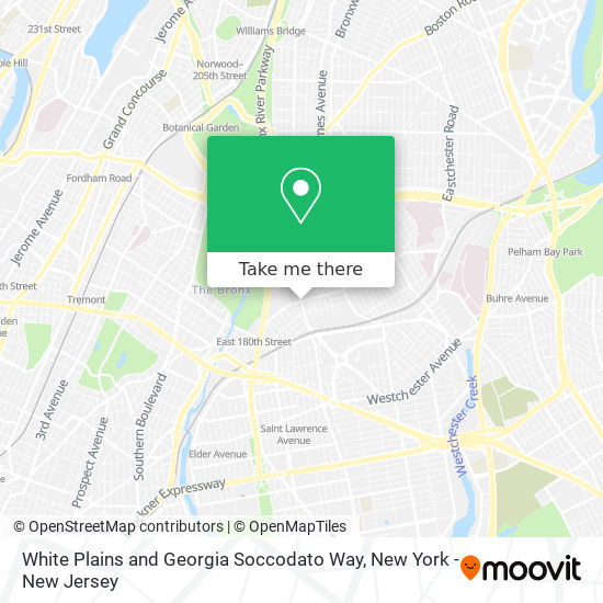 Mapa de White Plains and Georgia Soccodato Way