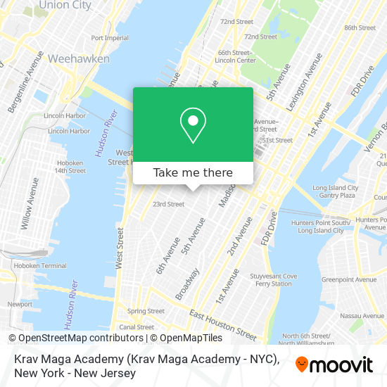Krav Maga Academy map